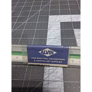 Alvin Triangular Scale Ruler White Metric 742 PM West Germany Drafting Tool